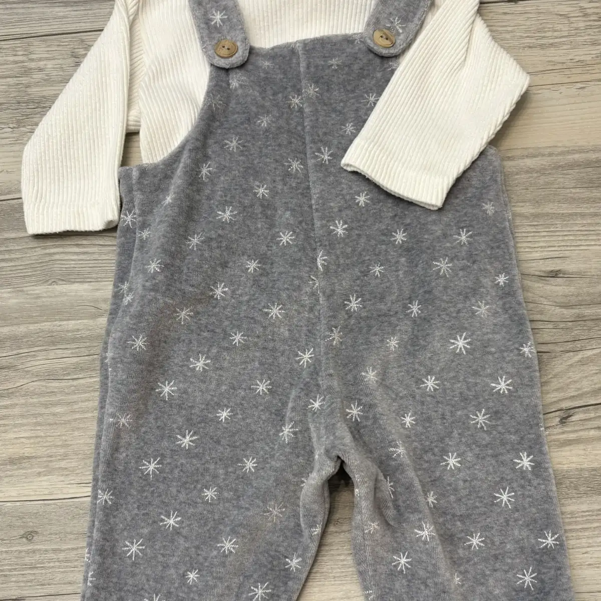 Ensemble chemise et salopette 6 mois